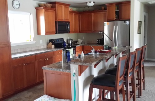 Olympia House | New, 2017 green built home on acre of wooded, private, intimate, lakefront.