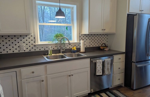 Lake George House | New 3-bedroom, A-frame, ranch home on wooded property minutes from Lake George