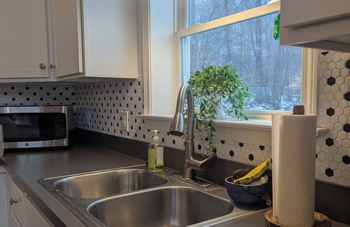 Lake George House | New 3-bedroom, A-frame, ranch home on wooded property minutes from Lake George