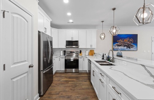 Garden City House | New Beach House with Private Saltwater Pool + Hot Tub! Quick Walk to Beach!