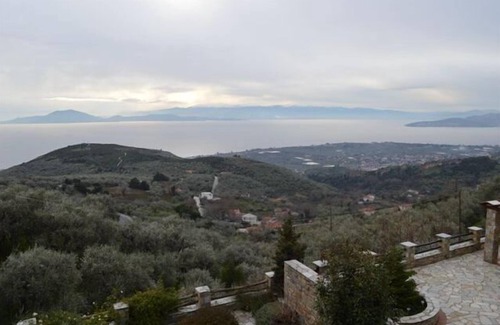 Agios Vlassios House | New Built Traditional Stone House With Breathtaking View Of The Sea