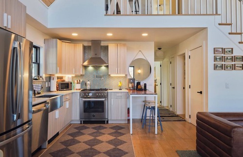 Parksville Cabin | new catskills cabin with custom sauna, cedar hot tub, gym, and game room
