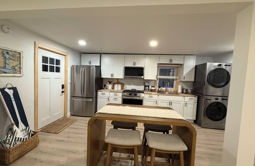 Bar Harbor Apartment | NEW! Charming STUDIO with AC, WiFi & Fire Pit less than 3 MINUTES to Acadia.