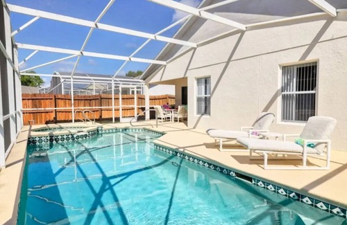 Clear Creek Villa | New! Family Friendly 4 Bedroom, South facing Pool/Spa, quiet residential area