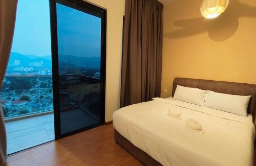 George Town Apartment | New Georgetown Modern City View 2BR Homestay for 10pax 无敌美景两房民宿 Beacon Executive Suite