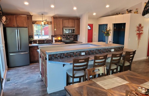 Grayling Cabin | NEW! Hazel's Goose Creek Lodge - Private Riverfront! Very Serene and Peaceful! Central A/C!