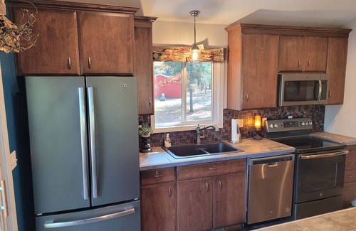 Grayling Cabin | NEW! Hazel's Goose Creek Lodge - Private Riverfront! Very Serene and Peaceful! Central A/C!