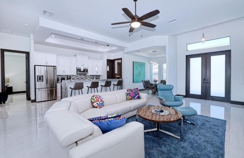 Burnt Store Villa | New listing - Amazing new 3beds/3baths Gulf access villa w. heated pool and outdoor kitchen!