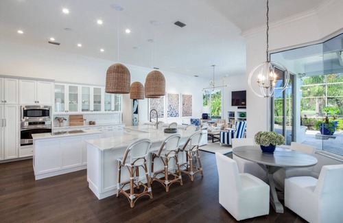 Central Naples House | NEW LISTING! Coastal vibe home with Private Pool, Golf, Tennis, Pickleball