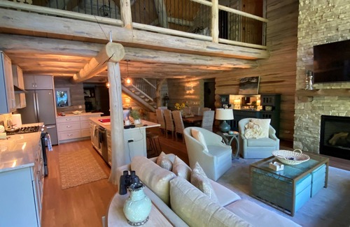 Boyne Falls Cabin | New Log Cabin on beautiful lake in Michigan in America's Summer Golf Capital!