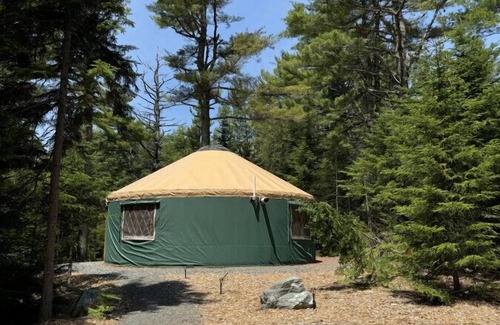 Bar Harbor RV Rental | New luxurious 24’ yurt located in Bar Harbor, Maine with access to Northeast Creek
