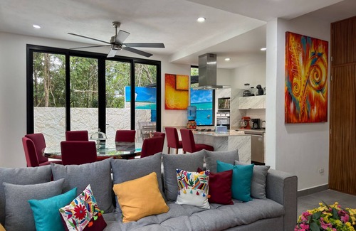 Puerto Morelos House | NEW - Luxurious home with modern amenities surrounded by peace & nature.