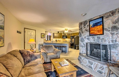 Angel Fire Apartment | New Mexico Condo with Fireplace and Mountain View