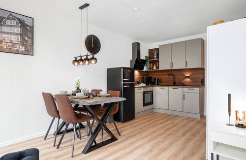 Emden Apartment | NEW! Modern apartment at Larrelter Tief - balcony, private parking & FIRE TV!