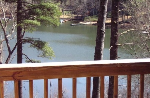 Cullowhee House | New Mountain Lodge with Stream and Lake Glenville View