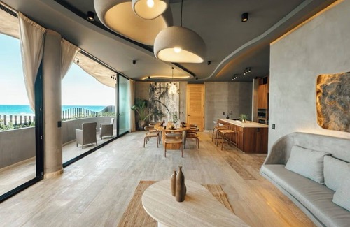 Ek Balam Village Condo | New Oceanfront - 3BDR Residence - Private Terrace