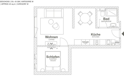 Frankfurt Airport Area House | NEW OPENING / Frankfurt Airport / Design-Serviced-Apartment / MEDIUM 43 qm
