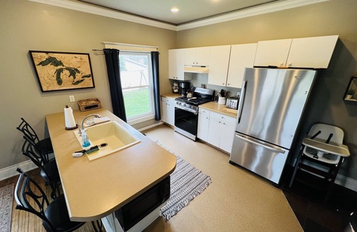 East Jordan House | NEW Private DOCK on Lake Charlevoix/Boat Rental/Golf-Cart/Trailer Parking