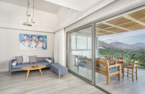 Agios Vasileios Villa | New Seaview Villa Minoiko with Private Pool near the Beach in Plakias
