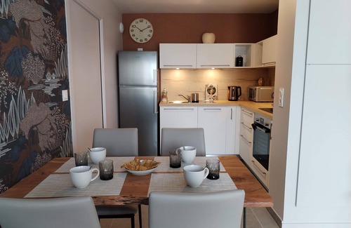 Pleneuf-Val-Andre Apartment | NEW, STYLISH APARTMENT WITH BALCONY AND SMALL SEA VIEW