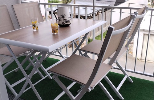 Pleneuf-Val-Andre Apartment | NEW, STYLISH APARTMENT WITH BALCONY AND SMALL SEA VIEW