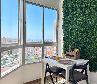 Carihuela Apartment | New stylish studio with pool & sea view