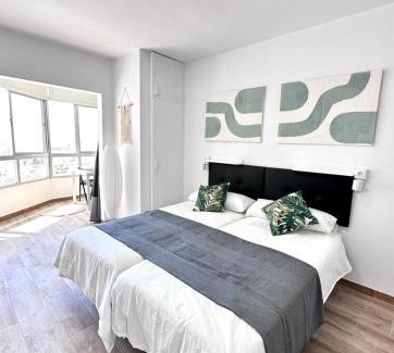 Carihuela Apartment | New stylish studio with pool & sea view