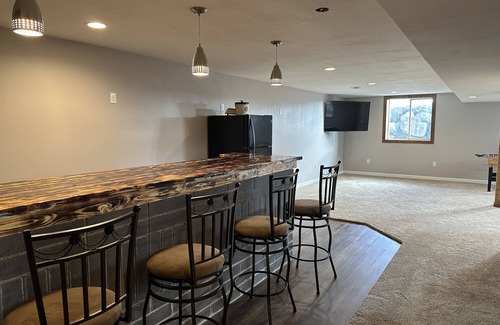 Waldo House | NEW Three bedroom ranch style pet friendly home with a patio & theatre room!