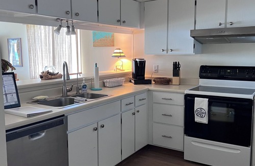 Pine Knoll Shores Condo | New to Vrbo: A relaxing oceanfront retreat. Close to activities and eateries!