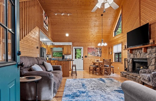 Blairsville Cabin | New To Vrbo! The Cabin Kingdom | Hot tub | Zero Gravity Massage Chair | Fire Pit