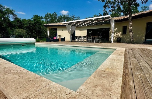 Labastide-de-Virac Villa | New villa 8 to 10 people, private heated pool