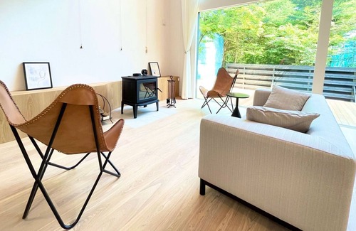 Kitasaku-gun House | New villa Open space with vaulted ceilingLuxury / Kitasaku-gun Nagano
