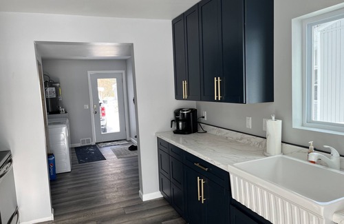 Kalkaska House | Newley renovated waterfront home with private beach area
