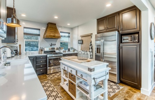 Willow Point House | Newly constructed lakefront home w/private pool, boat dock, & wrap-around deck