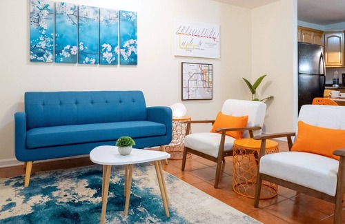 Forest Hill Apartment | Newly Furnished One Bedroom Midterm Rental with Utilities Blazing Fast Internet