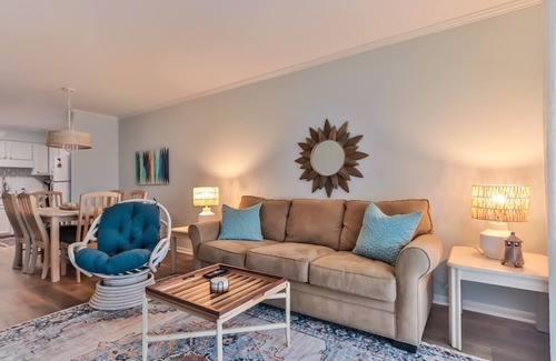 North Myrtle Beach Condo | Newly Renovated Peaceful Oasis-Walk to the Beach!