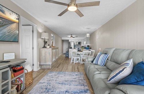 North Myrtle Beach Condo | Newly Renovated! Beachfront Condo in Cherry Grove, Newly Furnished Beachfront Condo