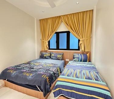 Tanjung Tanah Merah Apartment | NEWLY RENOVATED Comfy Beachfront View At Seri Bulan Port Díckson