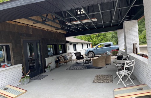 Houghton Lake House | Newly renovated room with 2 high end beds and bedding.