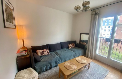 Pantin Apartment | Newly renovated, vintage, design and cosy apartment with canal view and parking space