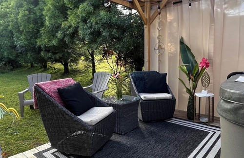 Royal Hawaiian Estates Apartment | nHot tub in rainforest -Clean & Cozy, 5 min to Volcanoes Natl Park, coffee & Tea