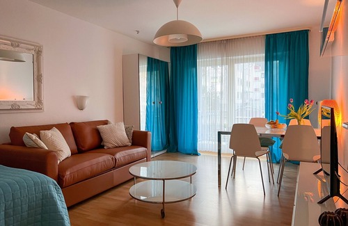 Bad Kreuznach Apartment | Nice 1-room apartment in the spa area - balcony, WiFi, TV, close to the city center