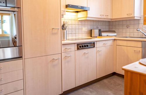 Sils-Maria Apartment | Nice apartment for 4 people with WIFI, TV, patio, pets allowed and parking