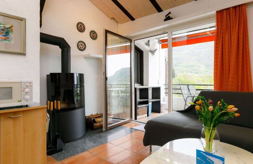 Capriasca Apartment | Nice apartment for 4 guests with pool, WIFI, TV, patio, panoramic view and parking