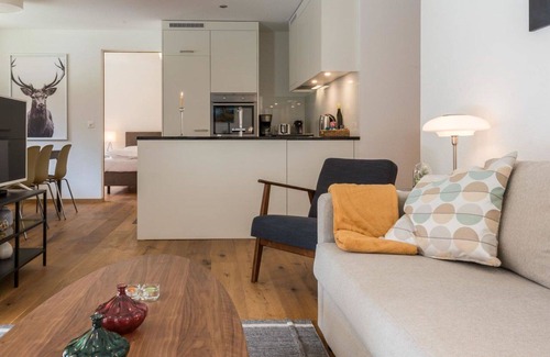 Saas Grund Apartment | Nice apartment for 5 people with WIFI, TV, balcony and pets allowed
