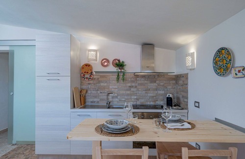 Eden Beach Villa | Nice apartment in villa for 3 guests with pool, A/C, WIFI, TV and patio