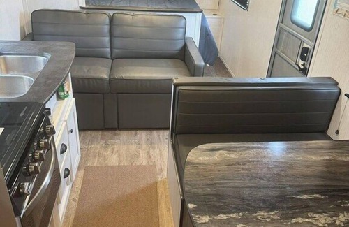 Holly Beach House | Nice RV with AC in charming Holly Beach steps from the beach