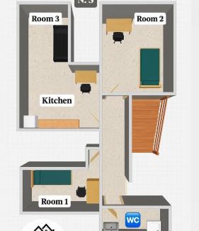 Eglosheim Apartment | Nisay Home - 3 Room Apartment - N3