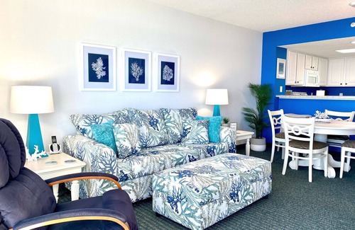 Crescent Beach Condo | NO OWNER FEES! Gorgeous Updated OCEANFRONT 2/2 Suite, OF Master, W/D, 18th Fl