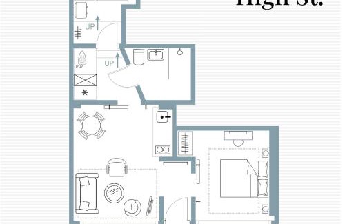 Pewsey Apartment | No48 - Luxe Edwardian Shop Conversion in Pewsey